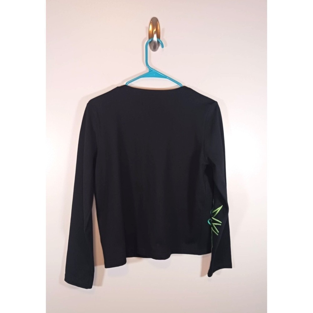Michael Simon Sequin Frog Cardigan Womens S Vintage Novelty Sweater 2003 - Picture 3 of 6